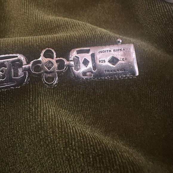 JUDITH RIPKA 925 Sterling & CZ Pave Bracelet - Picture 4 of 4